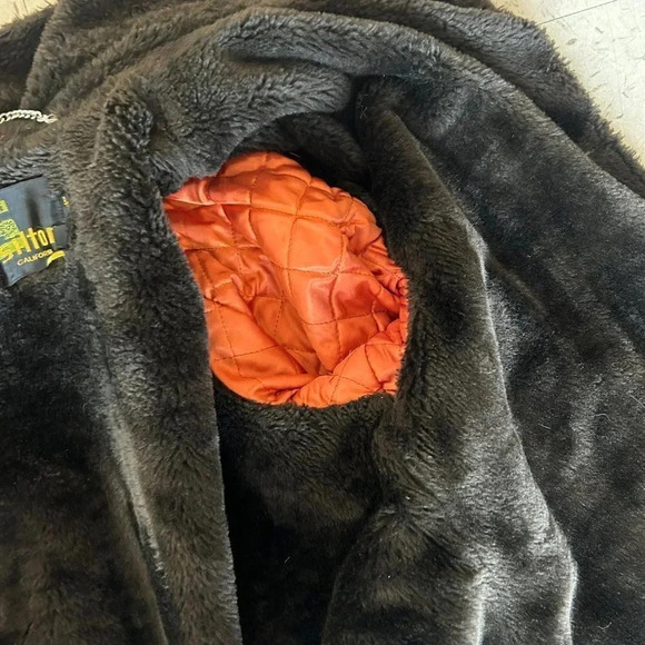 Silton California Men’s Vintage Faux Fur Lined Chore Barn Heavy Jacket - Picture 4 of 10